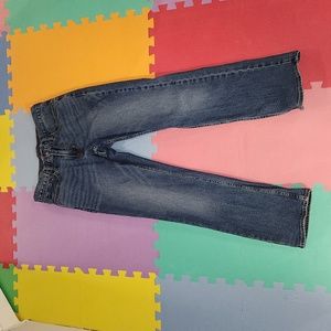 Old navy jeans size 28x30, straight built in flex, like new,  worn 1 time